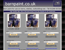 Tablet Screenshot of barnpaint.co.uk